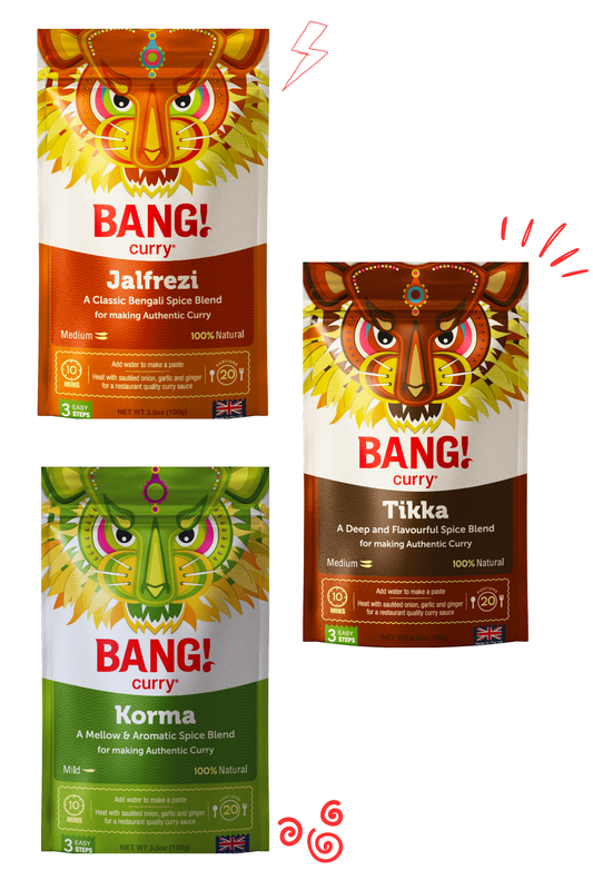 100g X 3 Jalfrezi, Korma, Tikka Mix Bundle